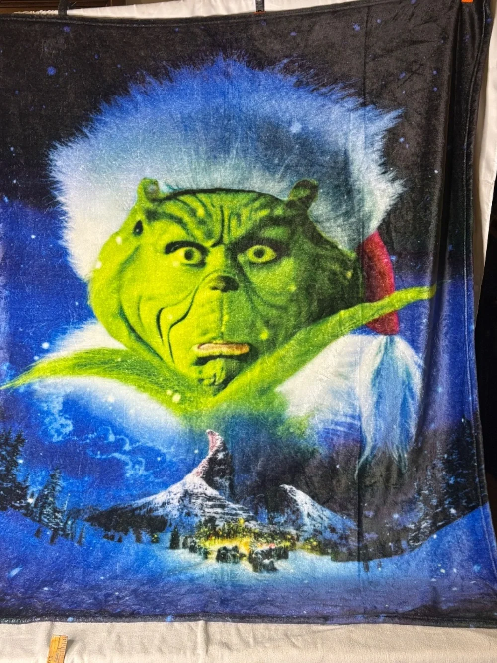 Vintage Jim Carrey How The Grinch Stole Christmas Throw Blanket 50